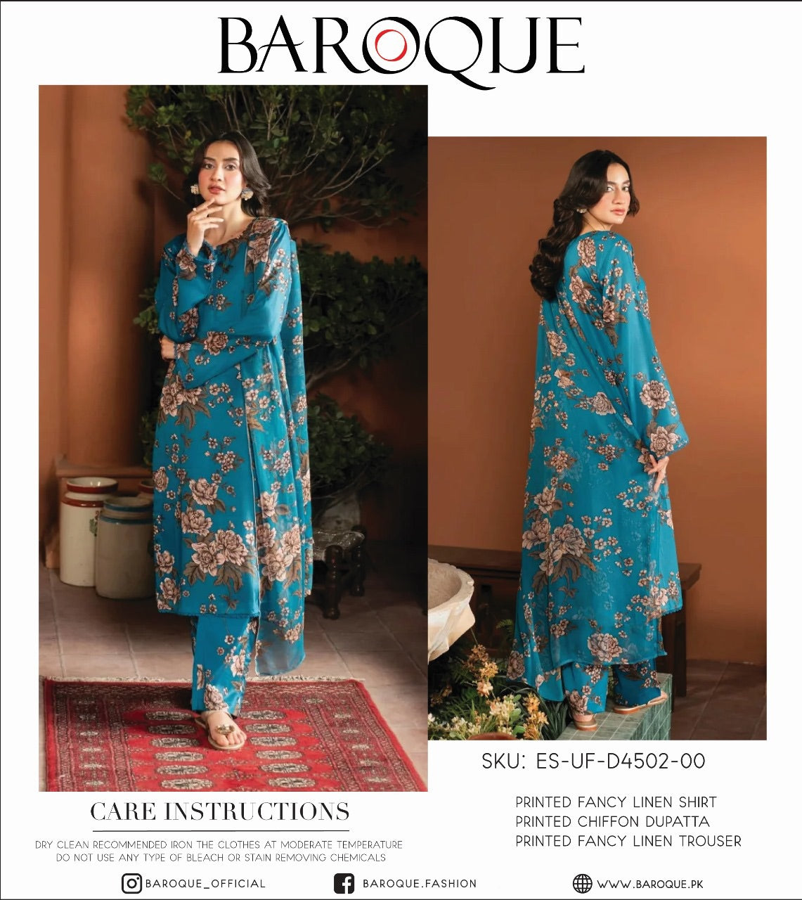 Baroque linan print 3p
