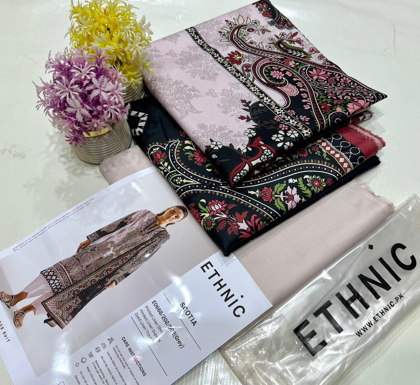 ETHNIC Linen 3pc