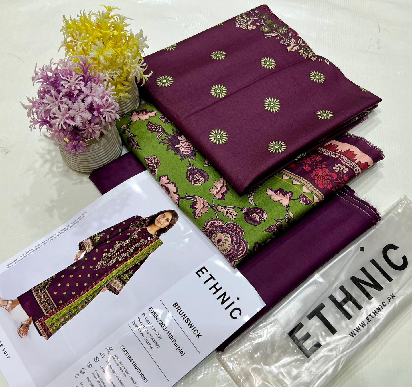ETHNIC Linen 3pc