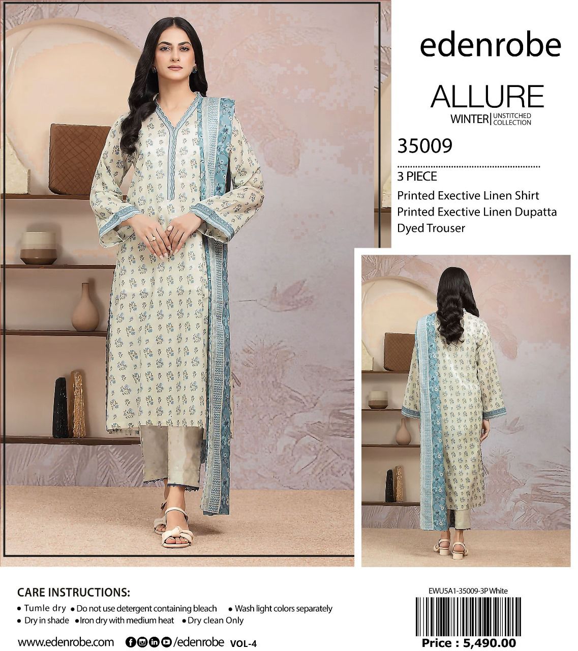 Edenrobe Allure linan print 3p