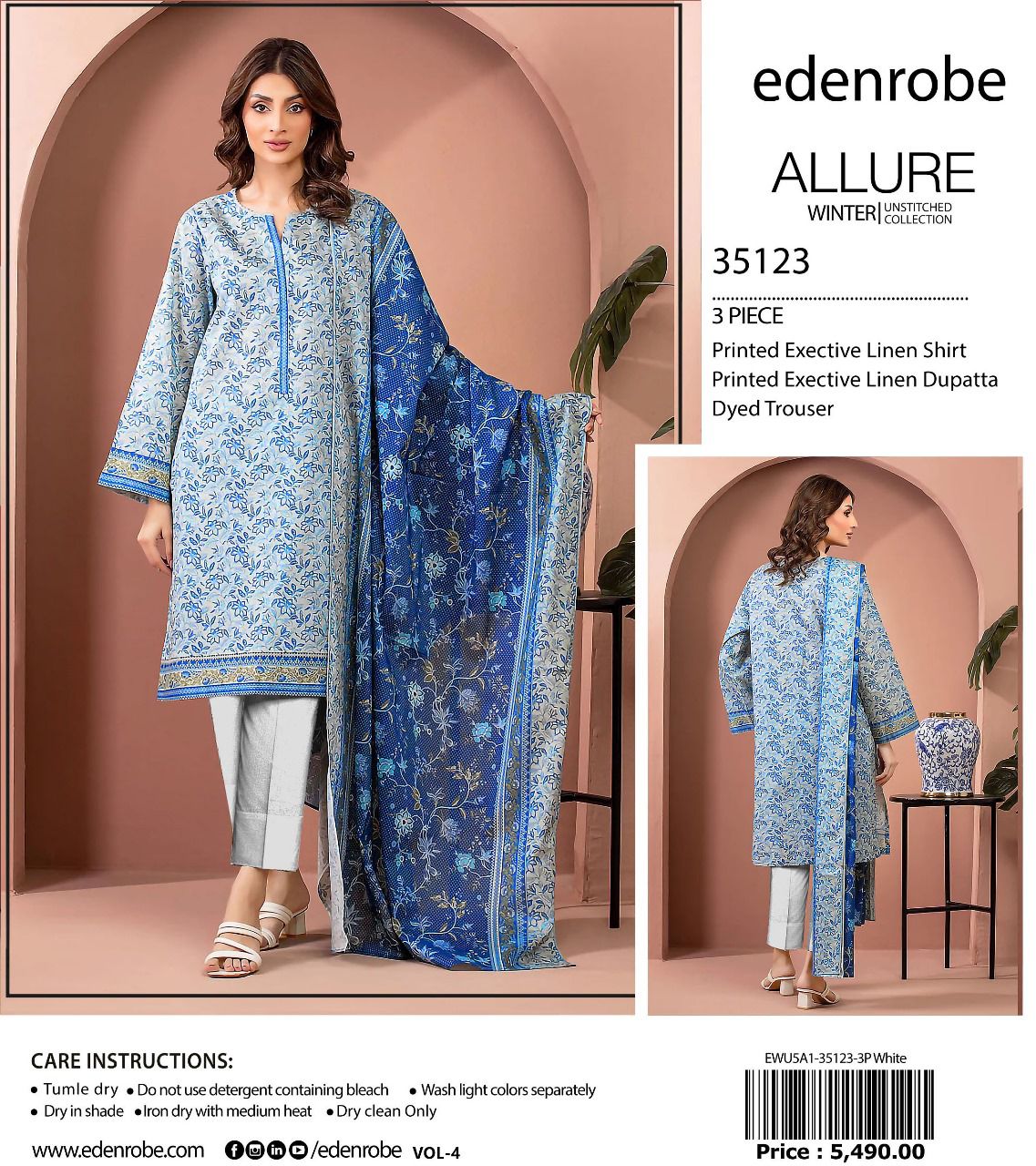 Edenrobe Allure linan print 3p