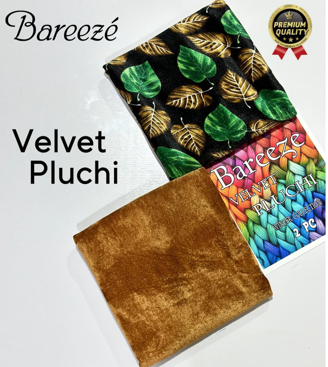 BAREEZA Winter VELVET PLUCHI Collection 2025 2pc