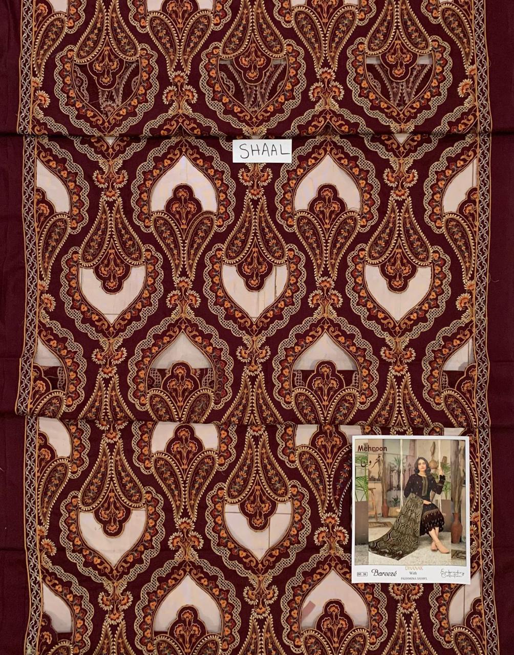 Bareeze Dhanak with Applic Shawl in 3 colors