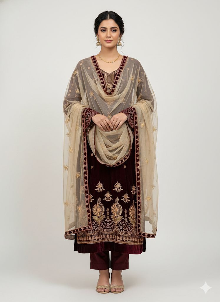 Bareeze Velvet edition party wear 🎊 5 Colors