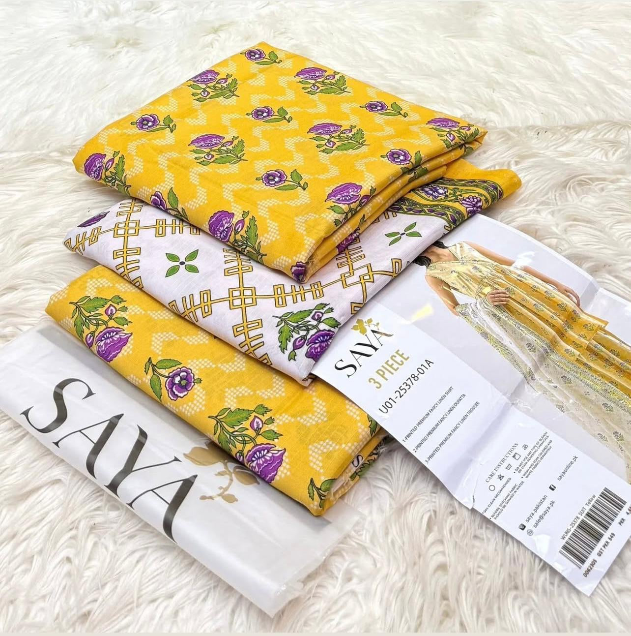 Saya linen print 3p