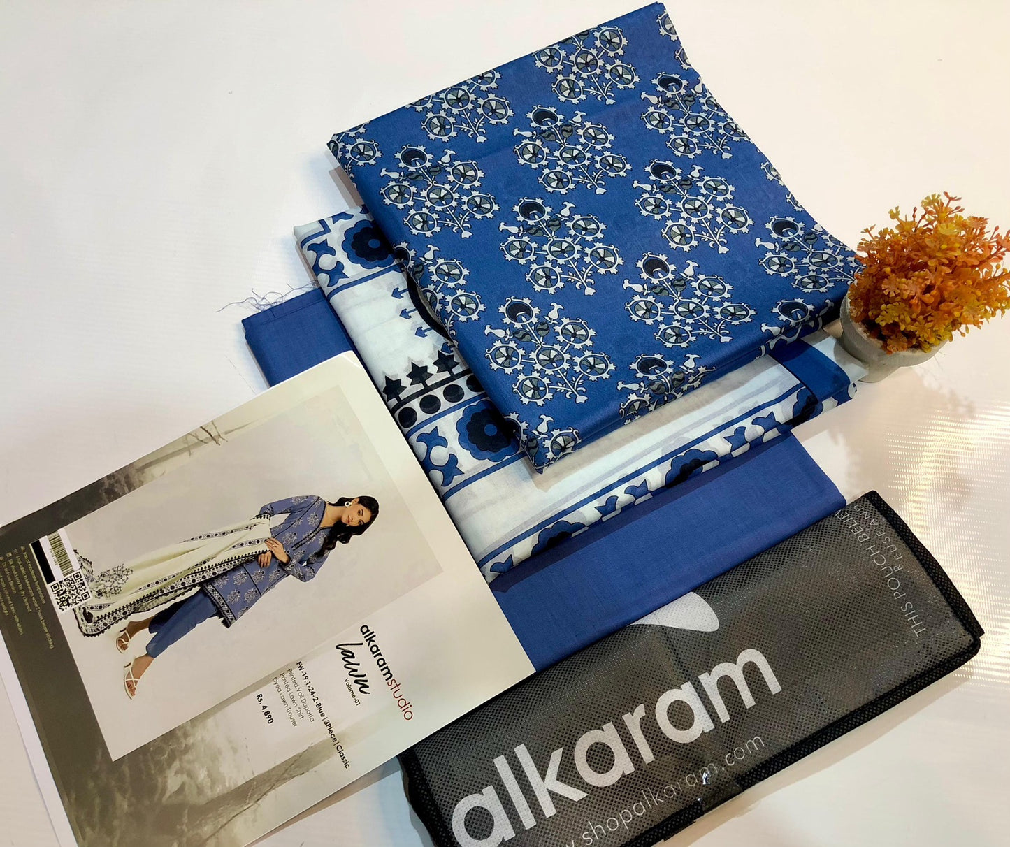 Alkaram studio lawn print 3p