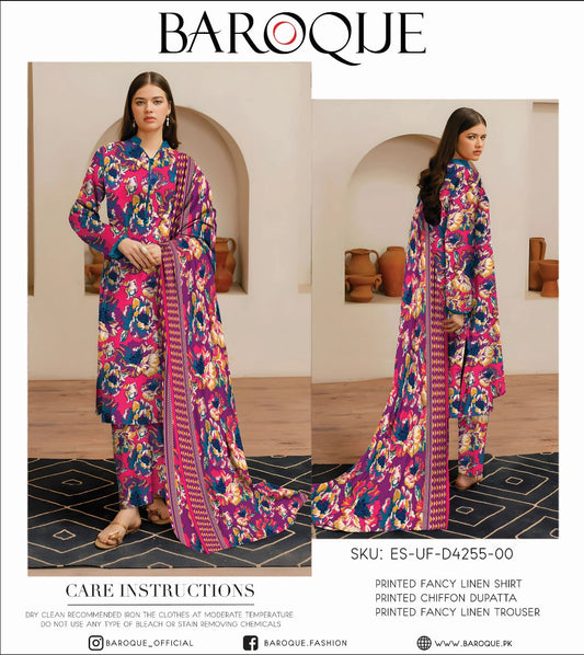 Baroque linan print 3p