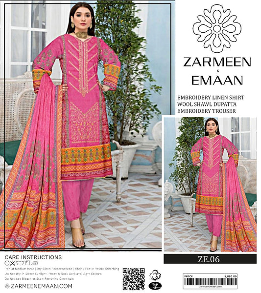 Zarmeen & Emaan linan embroidery 3p