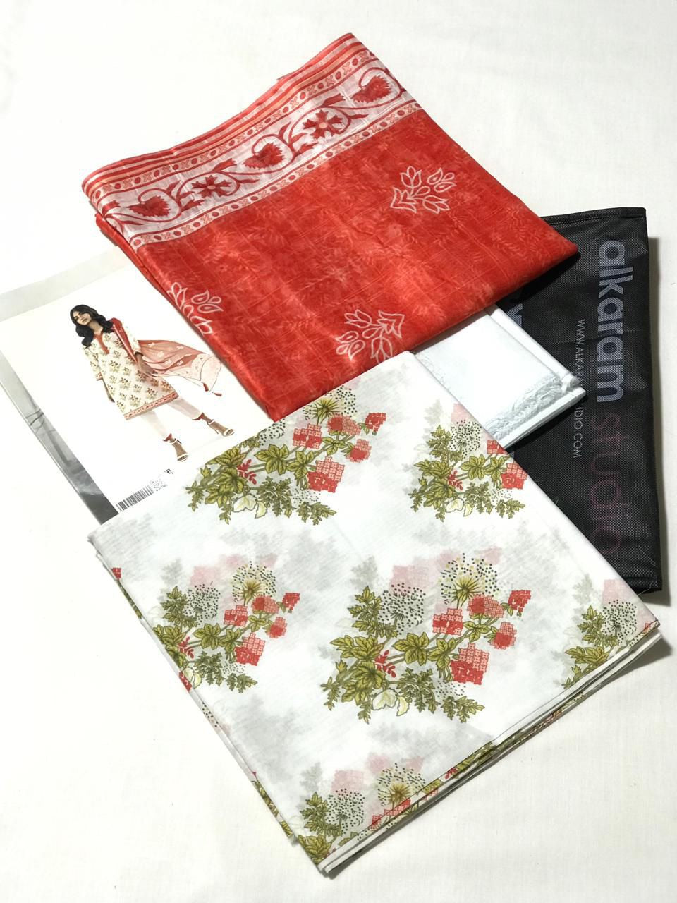 Alkaram studio lawn print 3p