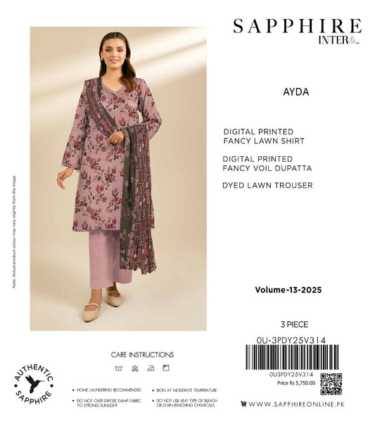 Sapphire lawn print 3p