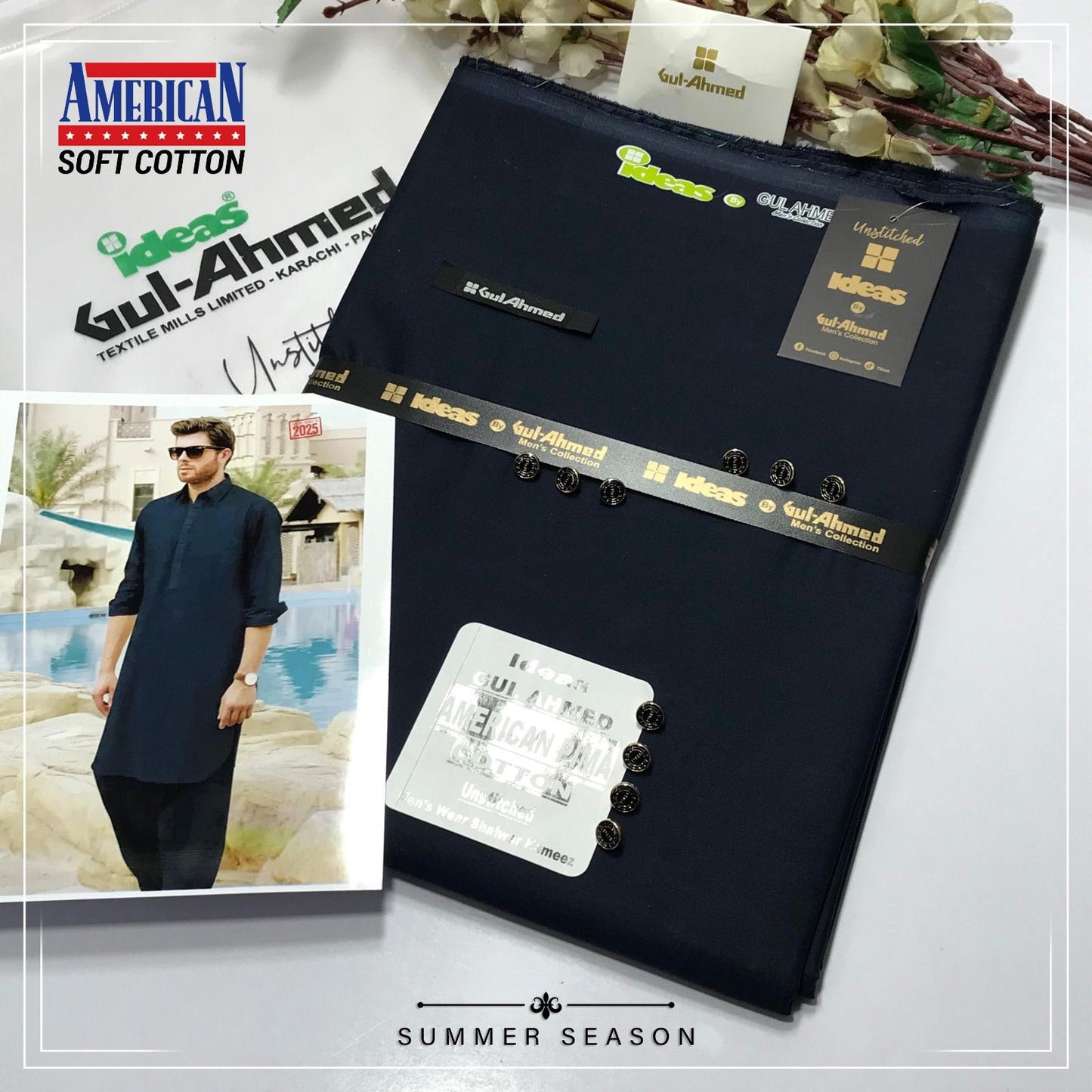 Gull Ahmed men's cotton suite