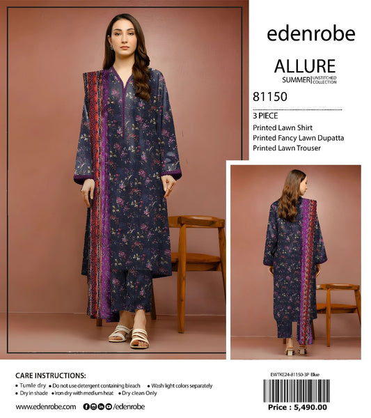 Edenrobe Allure lawn print 3p