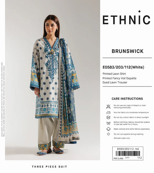 Ethnic outfit lawn print 3p