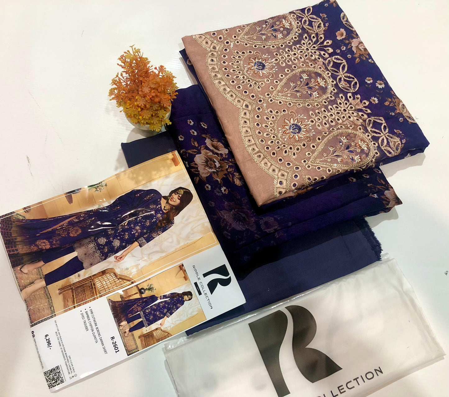 Ripple collection embroidery lawn 3p