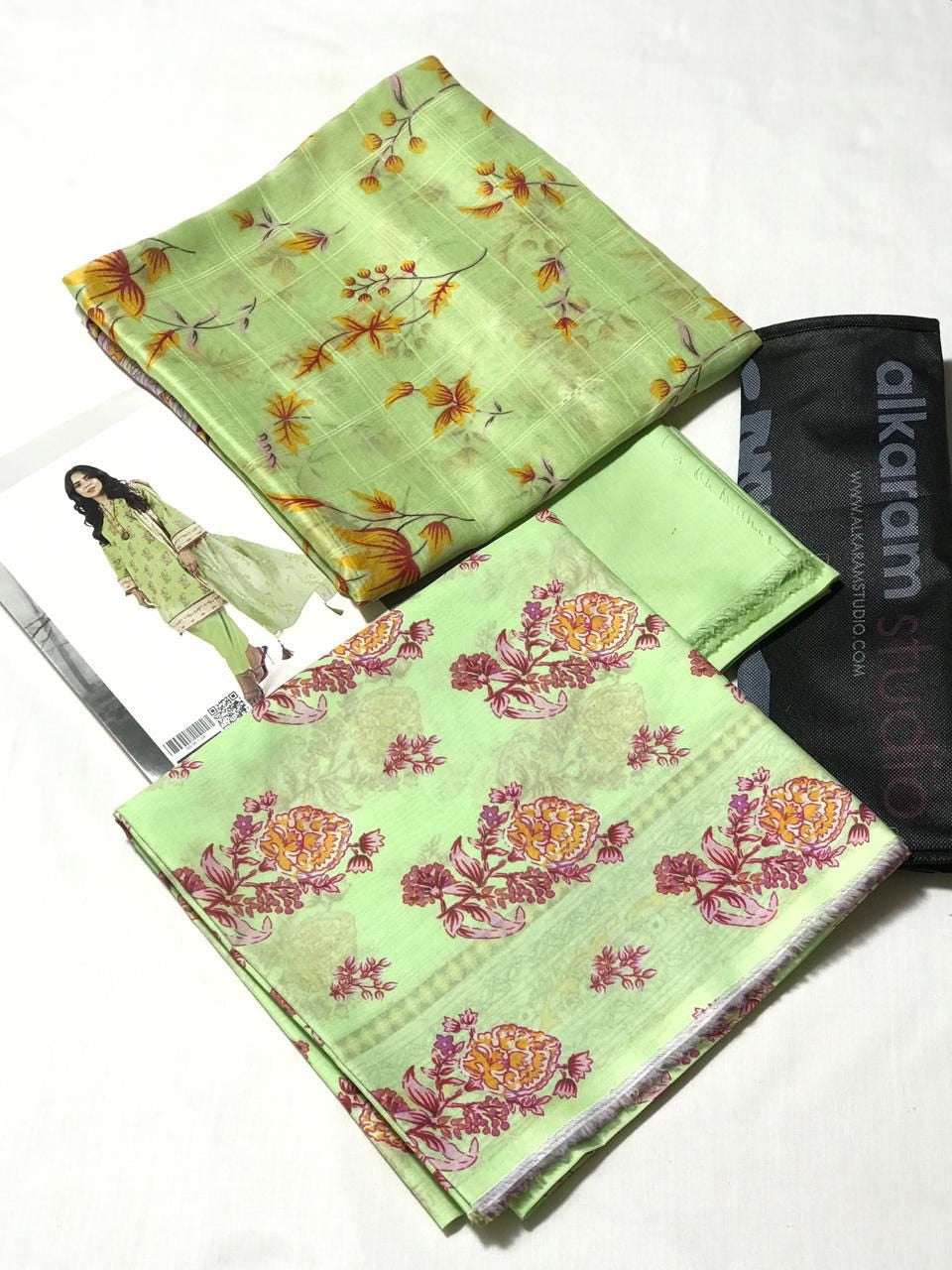Alkaram studio lawn print 3p
