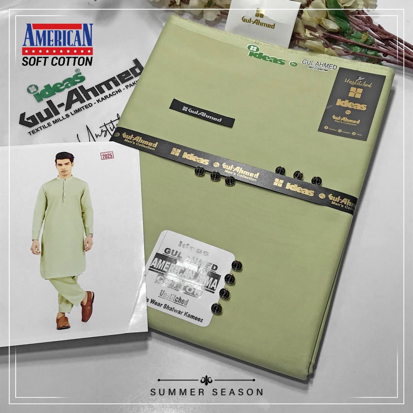 Gull Ahmed men's cotton suite