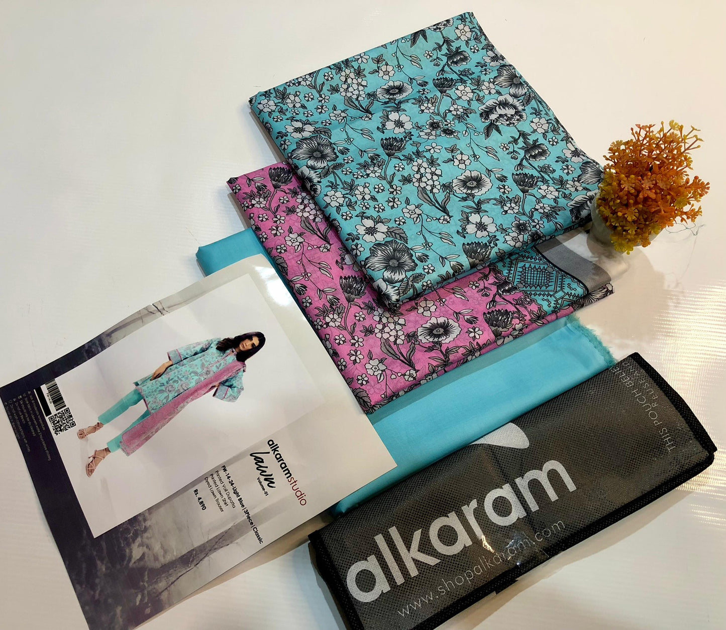 Alkaram studio lawn print 3p