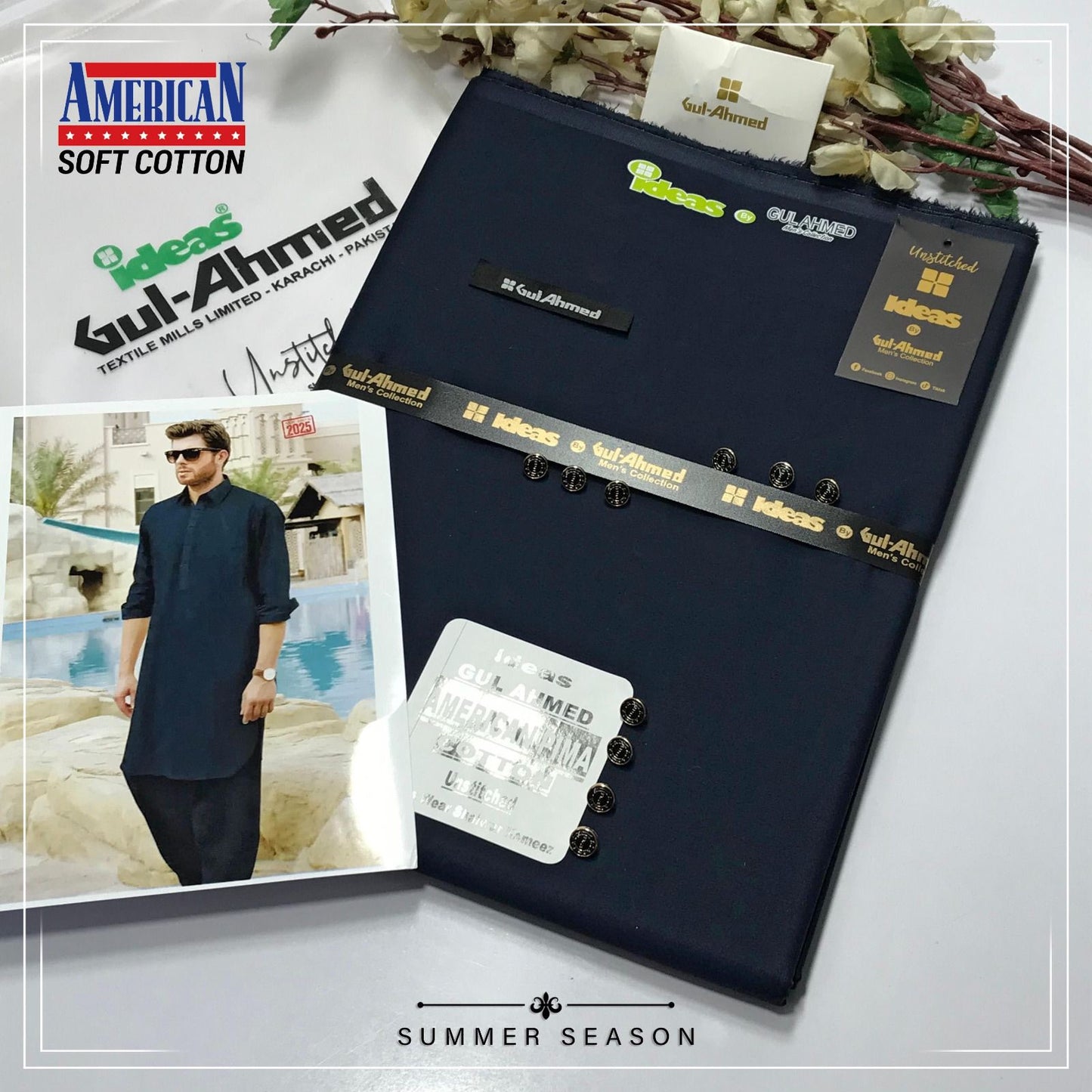Gull Ahmed men's cotton suite