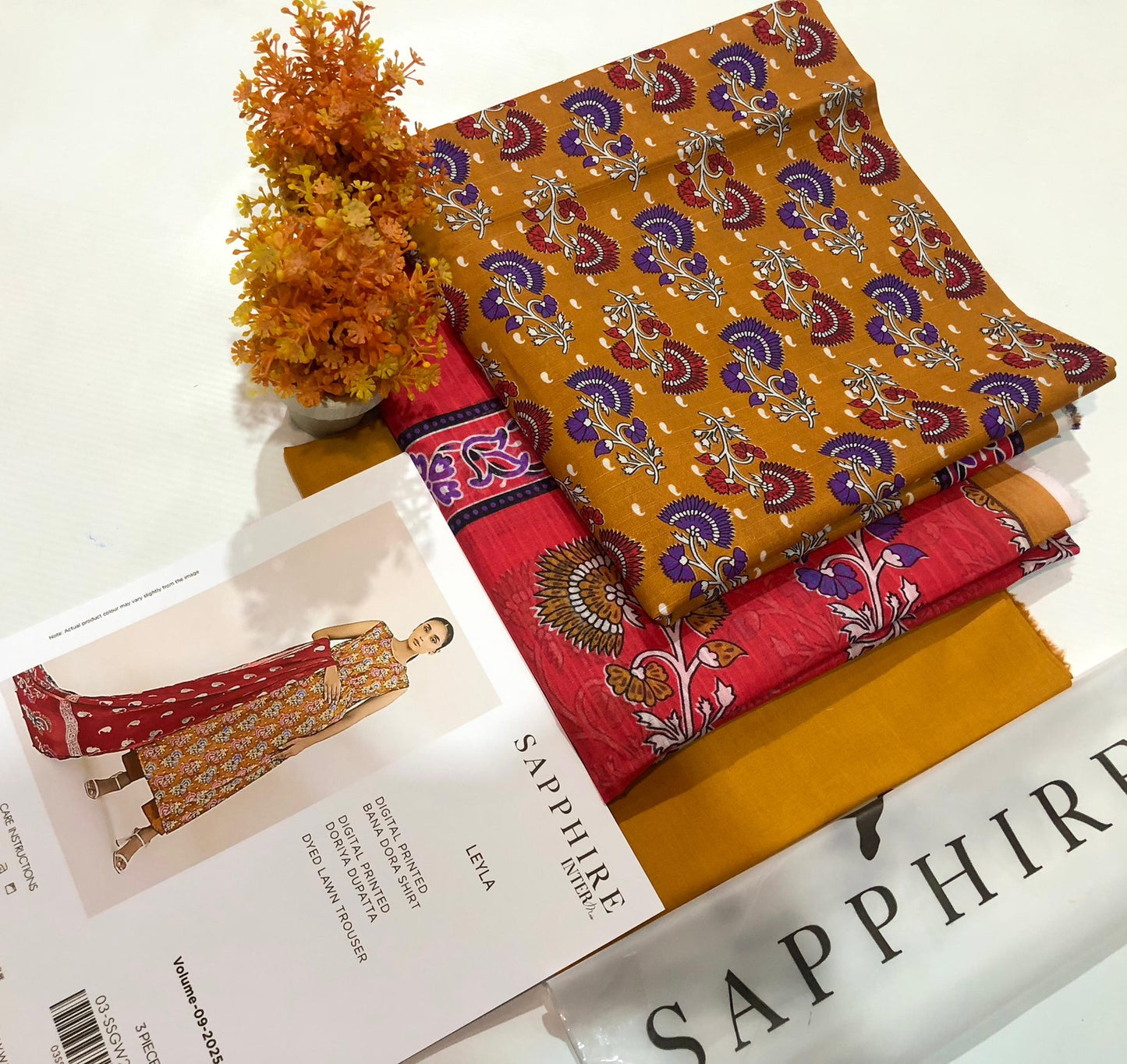 Sapphire lawn print 3p