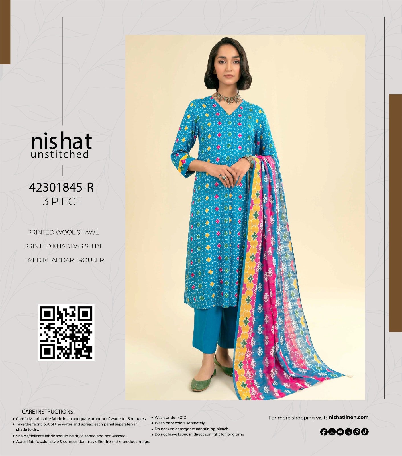 Nishaat Khadr print 3p