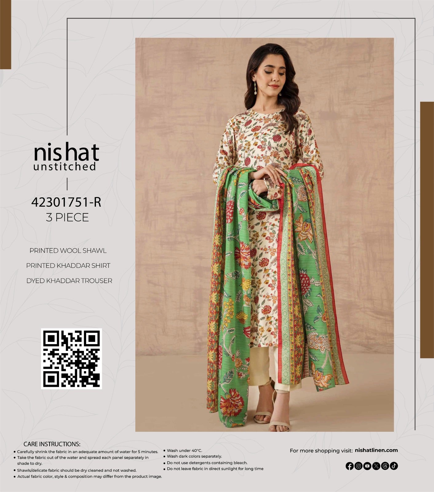 Nishaat Khadr print 3p