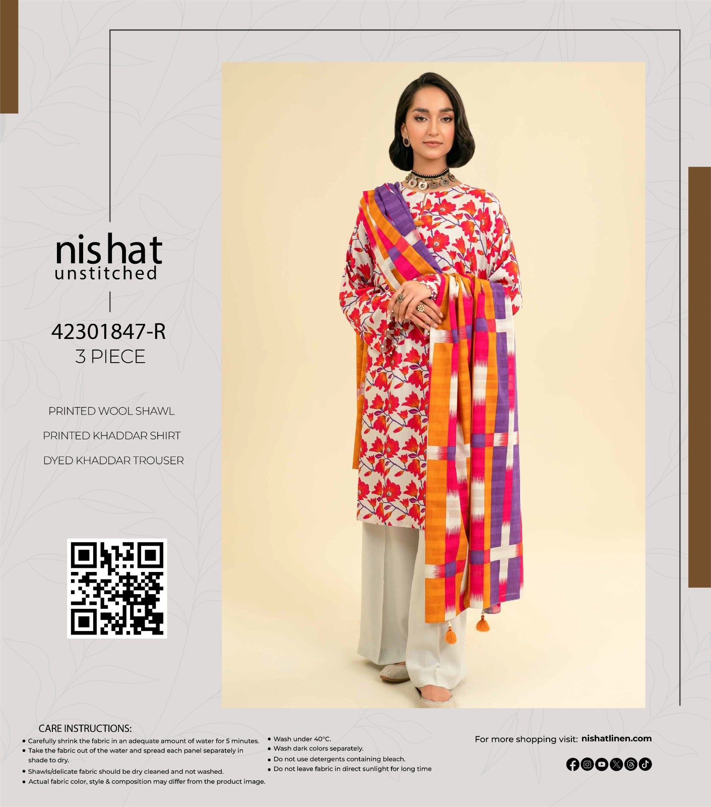 Nishaat Khadr print 3p