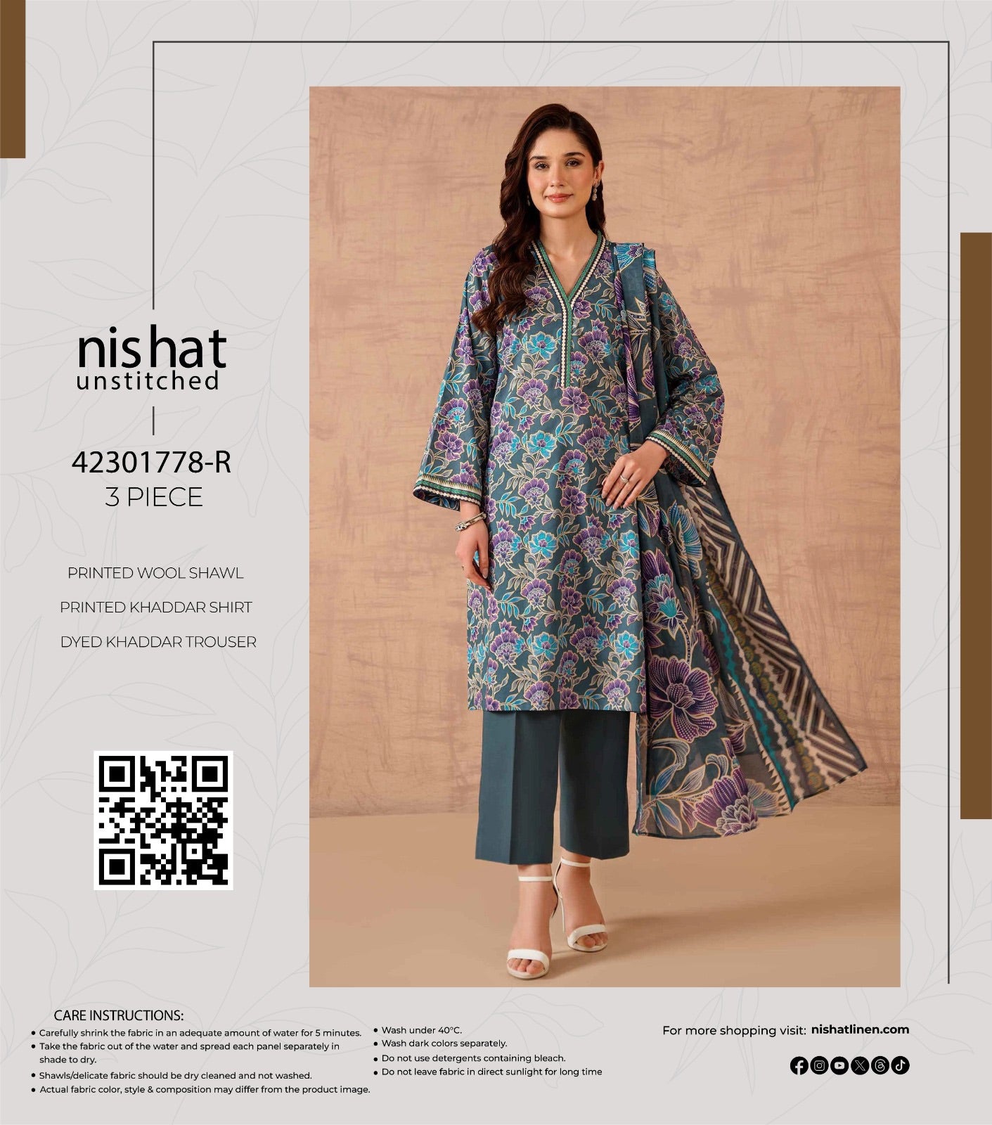 Nishaat Khadr print 3p