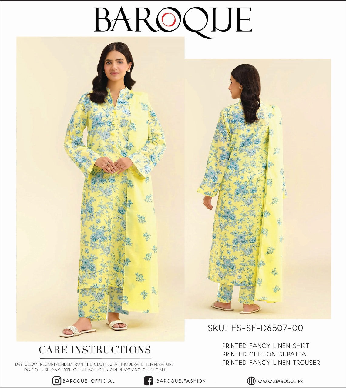 Baroque linan print 3p
