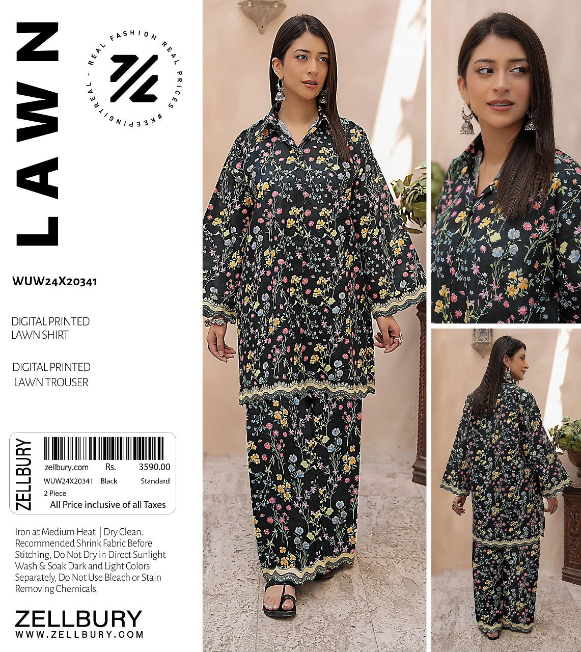 Zellbury lawn print 2p