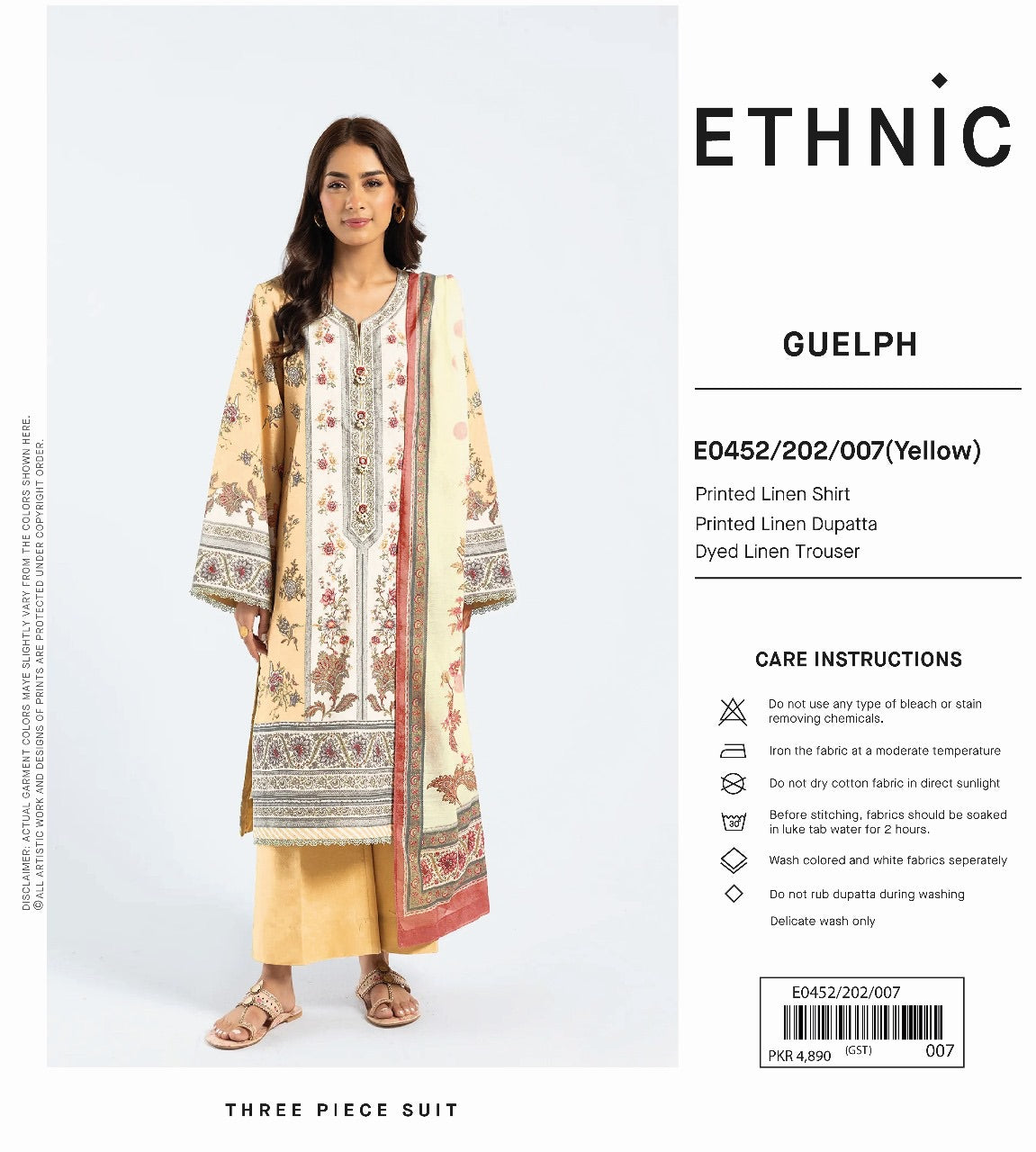 Ethnic linan print 3p