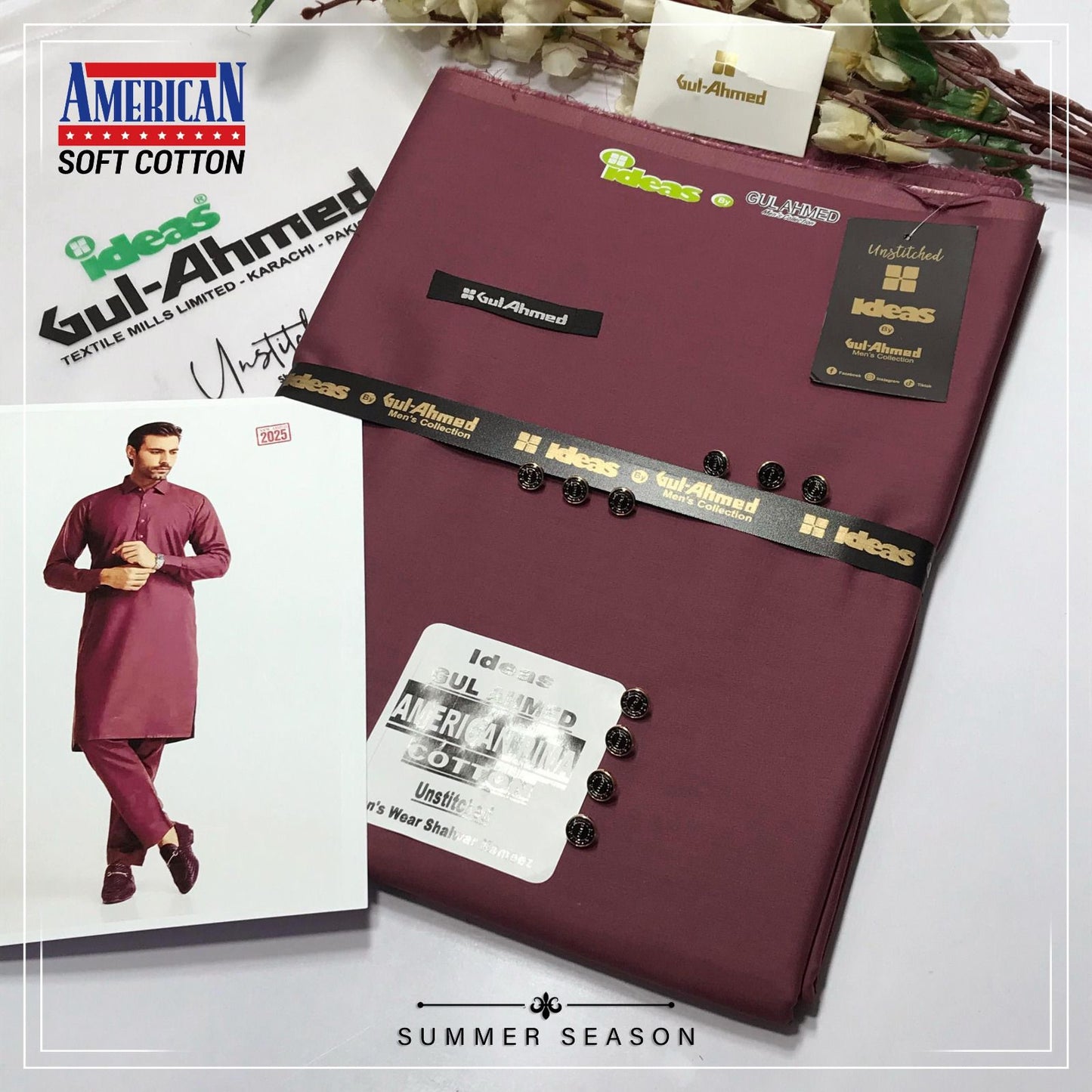 Gull Ahmed men's cotton suite