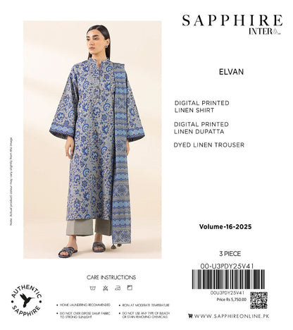 Sapphire linan print 3p