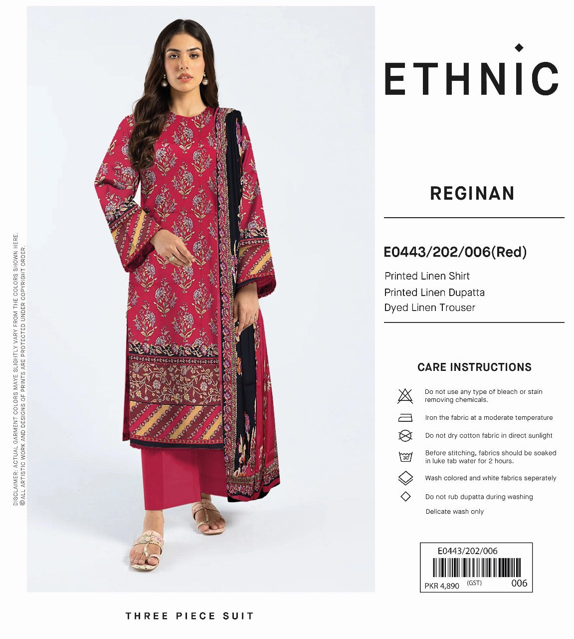 Ethnic linan print 3p