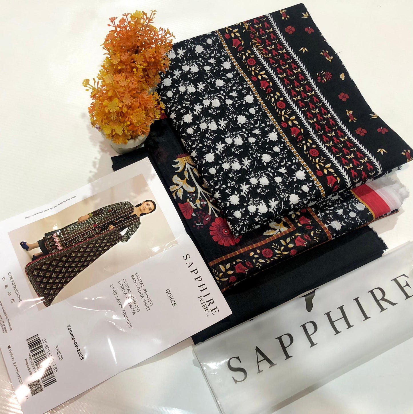 Sapphire lawn print 3p