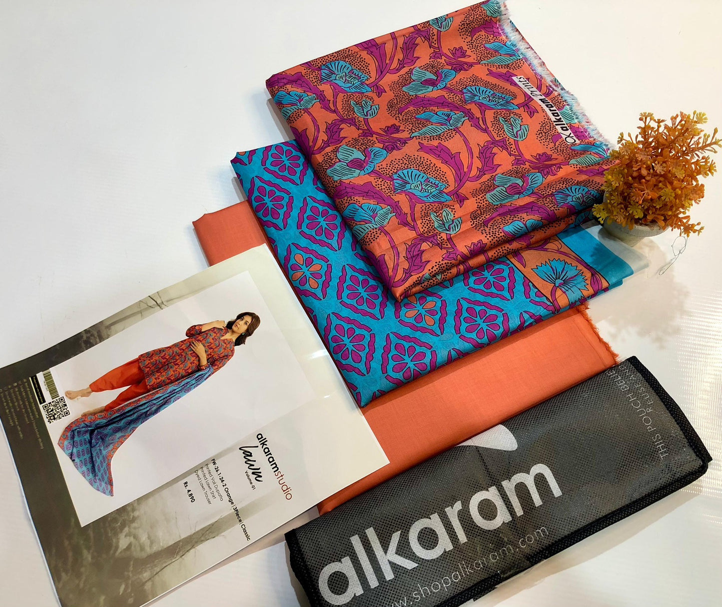Alkaram studio lawn print 3p