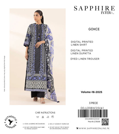 Sapphire linan print 3p