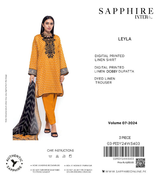 Sapphire linan print 3p