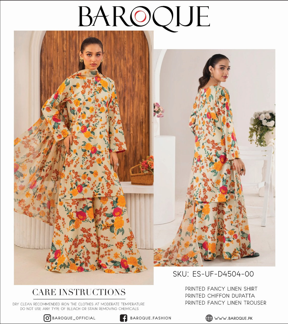 Baroque linan print 3p