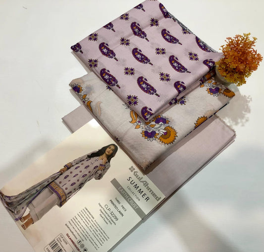 Gull Ahmed lawn print 3p