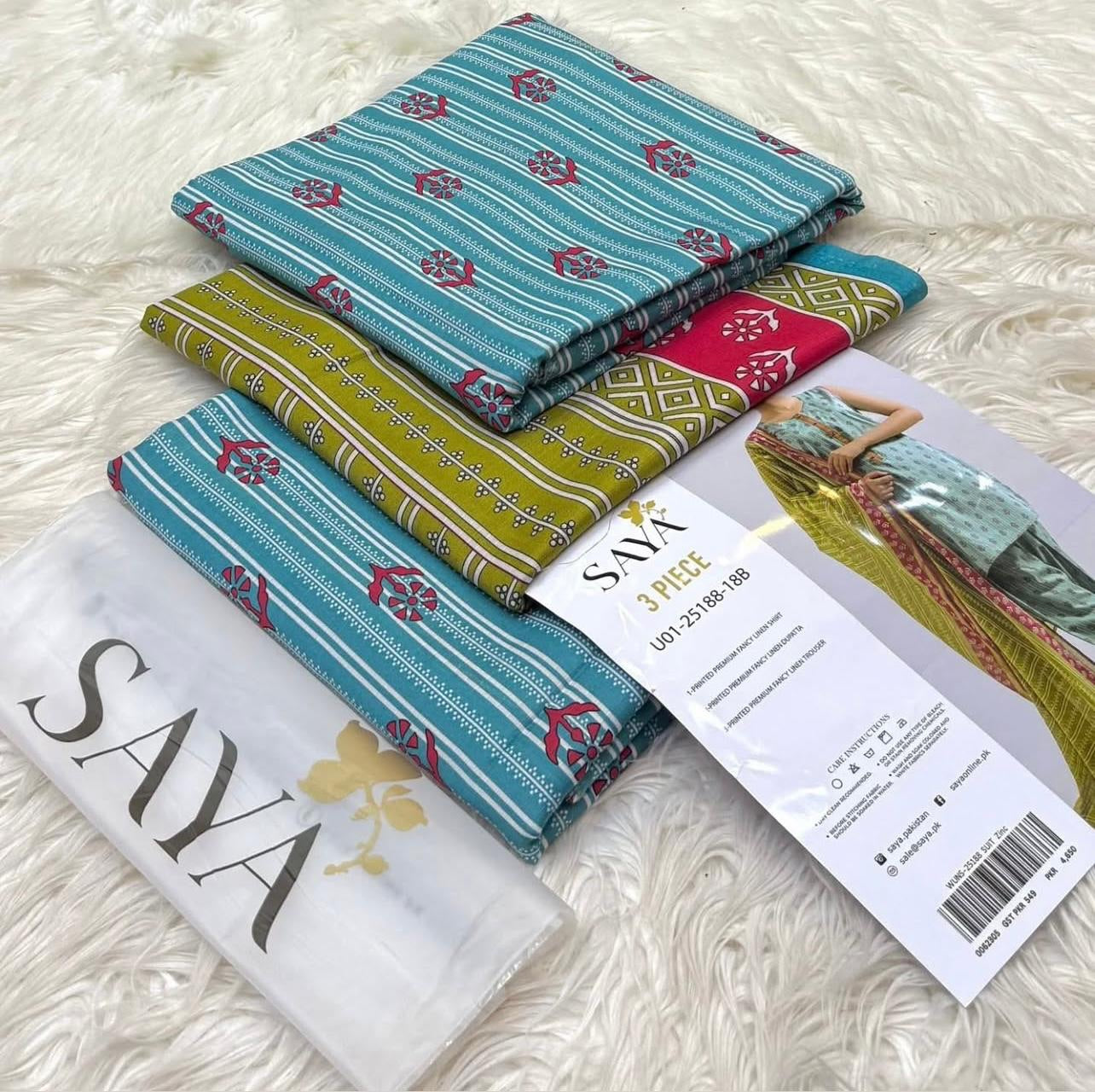 Saya linen print 3p