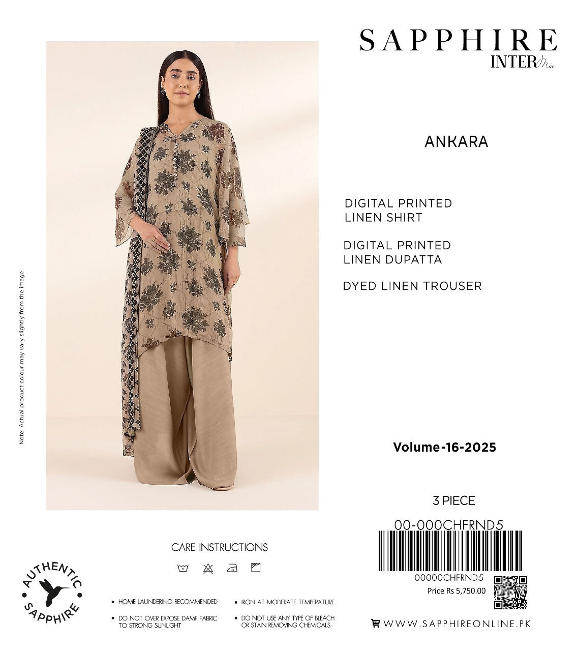 Sapphire linan print 3p