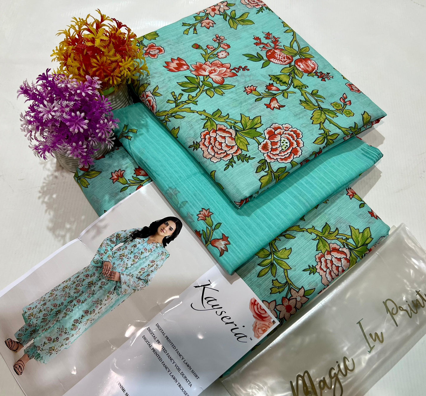 Kayseria lawn print 3p
