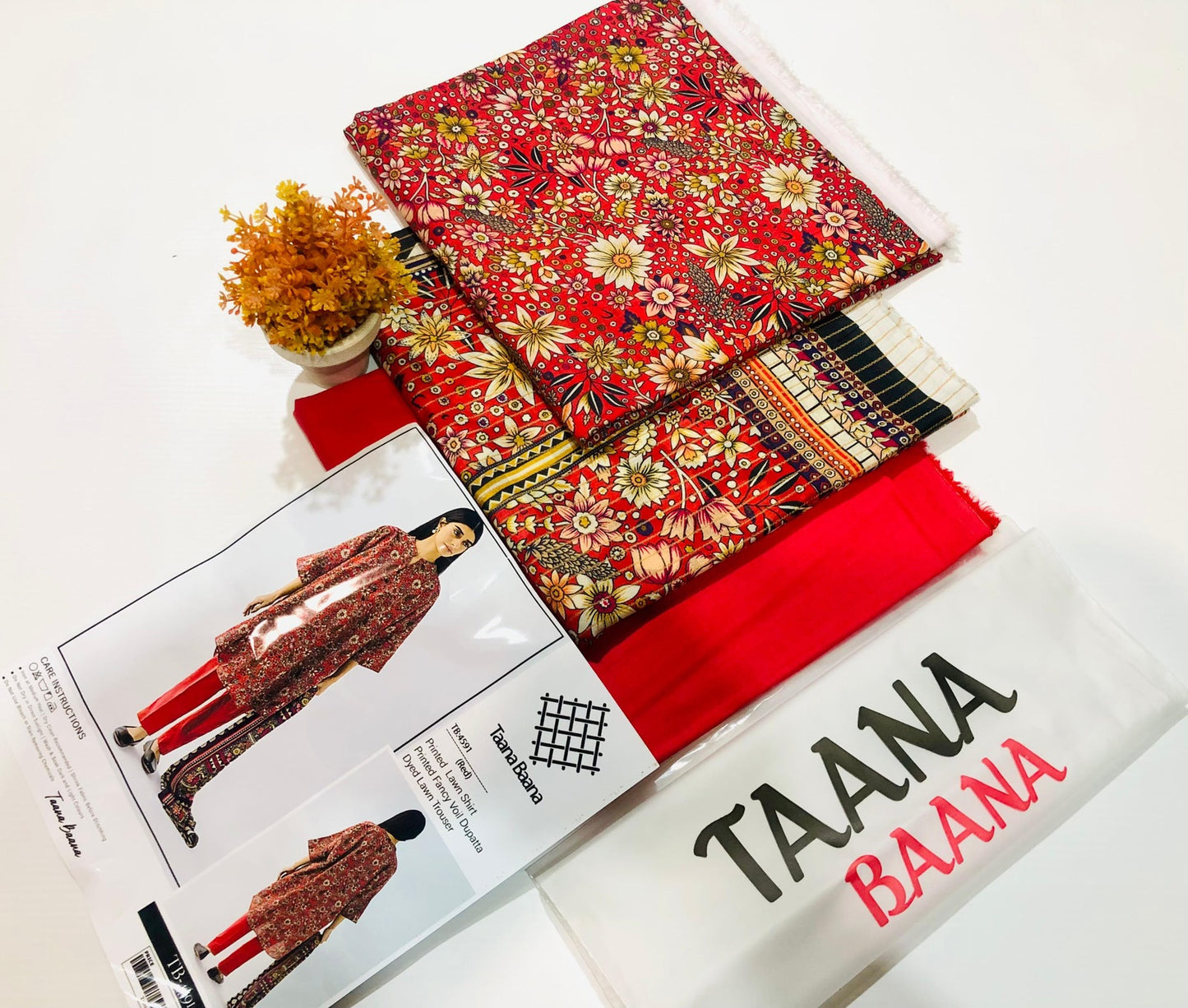 Taana baana lawn print 3p