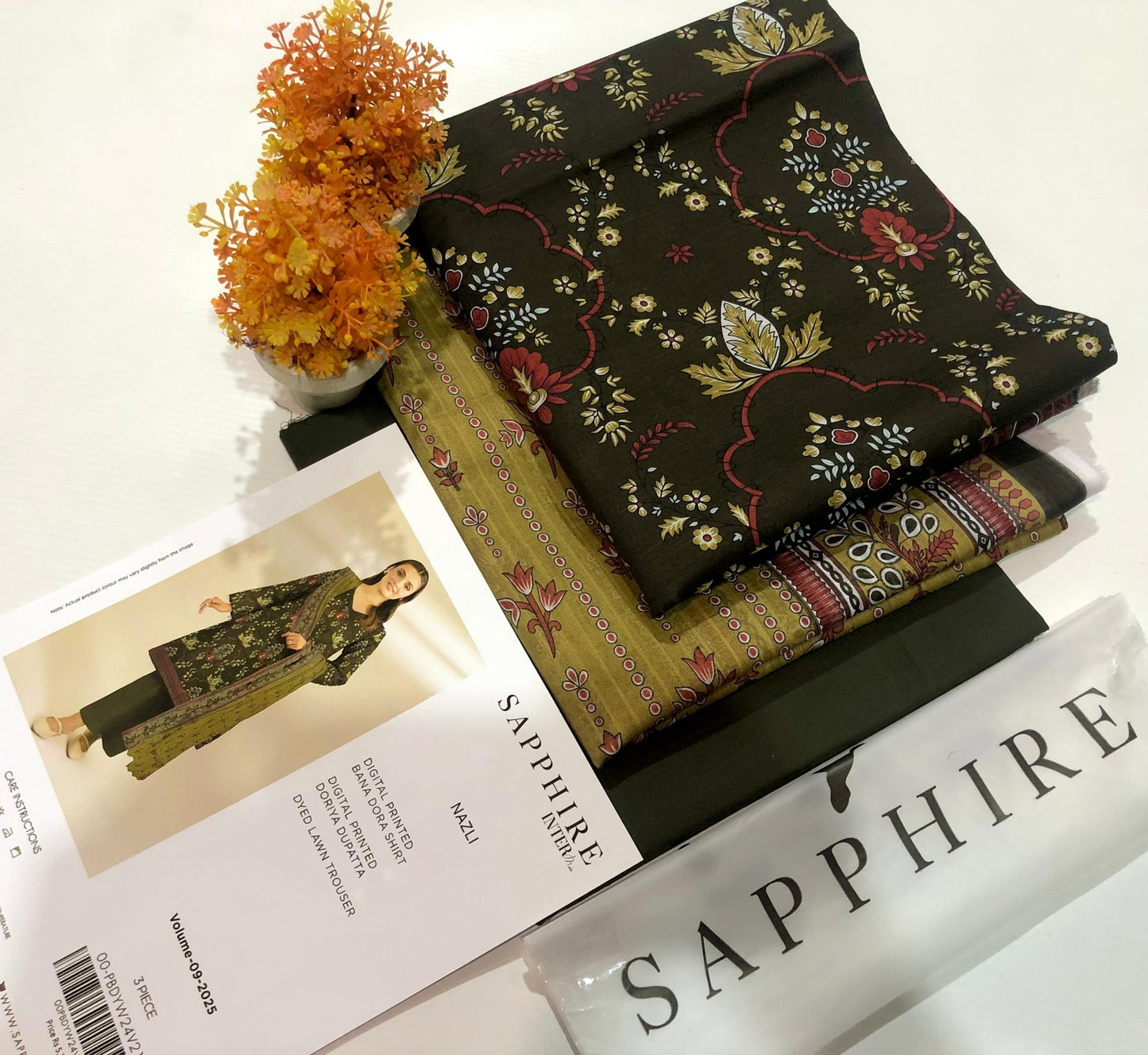 Sapphire lawn print 3p