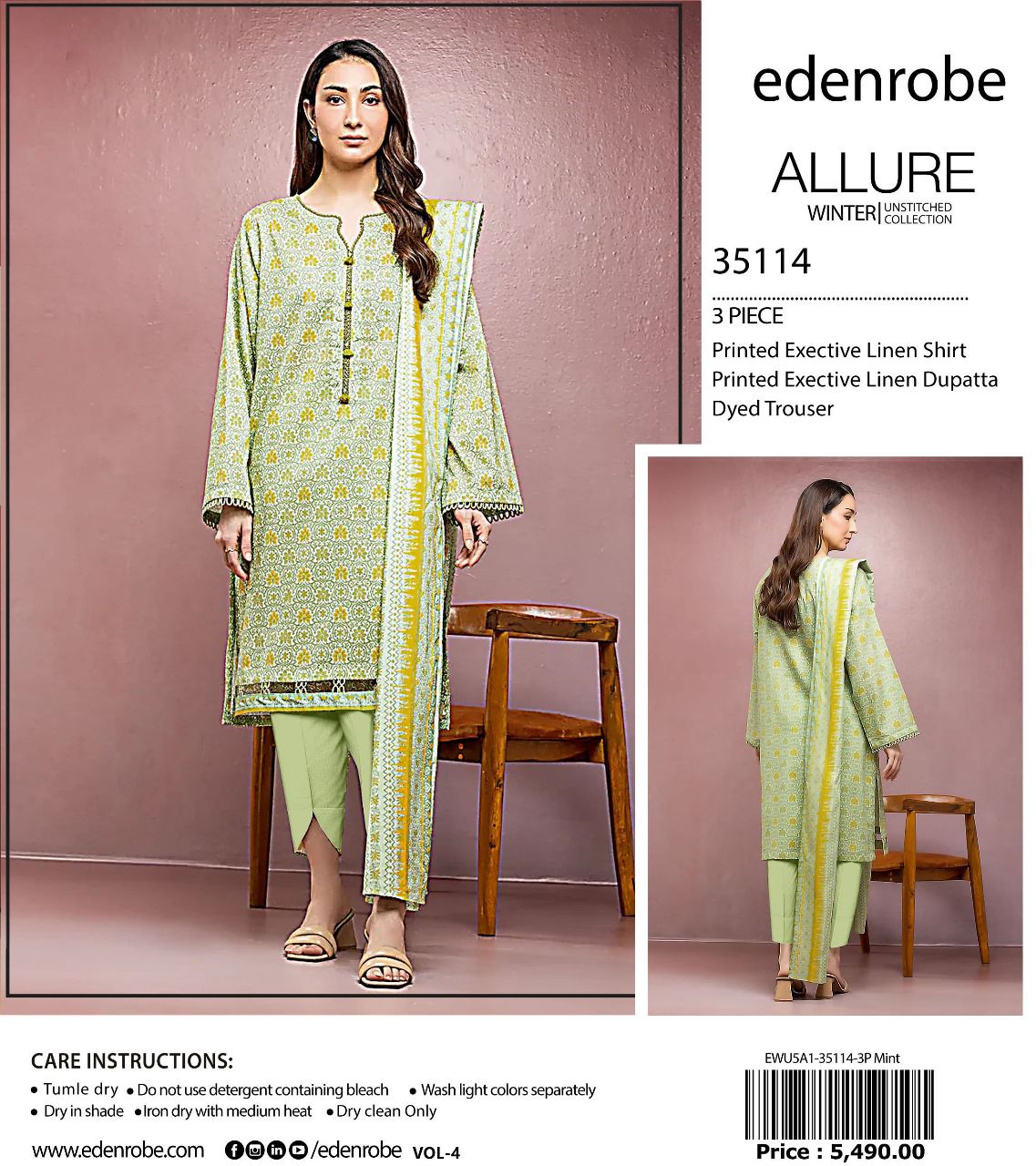 Edenrobe Allure linan print 3p