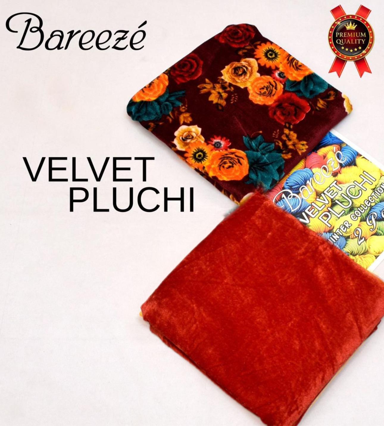 BAREEZA Winter VELVET PLUCHI Collection 2025 2pc