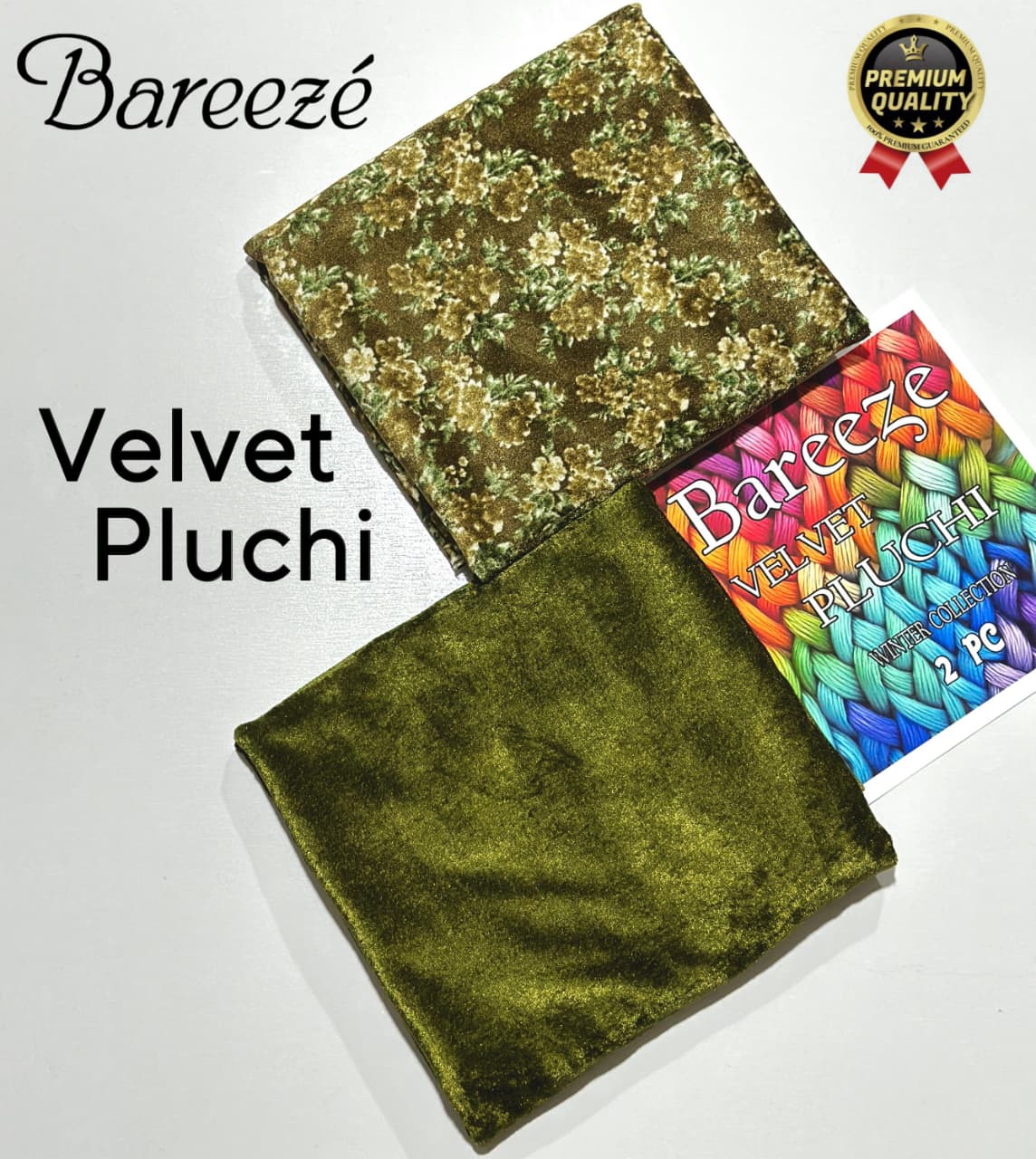 BAREEZA Winter VELVET PLUCHI Collection 2025 2pc