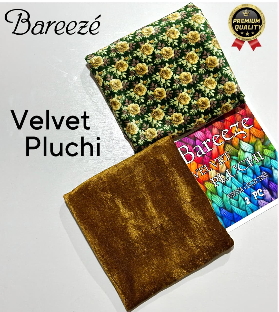 BAREEZA Winter VELVET PLUCHI Collection 2025 2pc