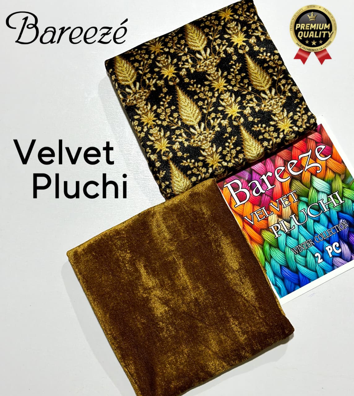 BAREEZA Winter VELVET PLUCHI Collection 2025 2pc