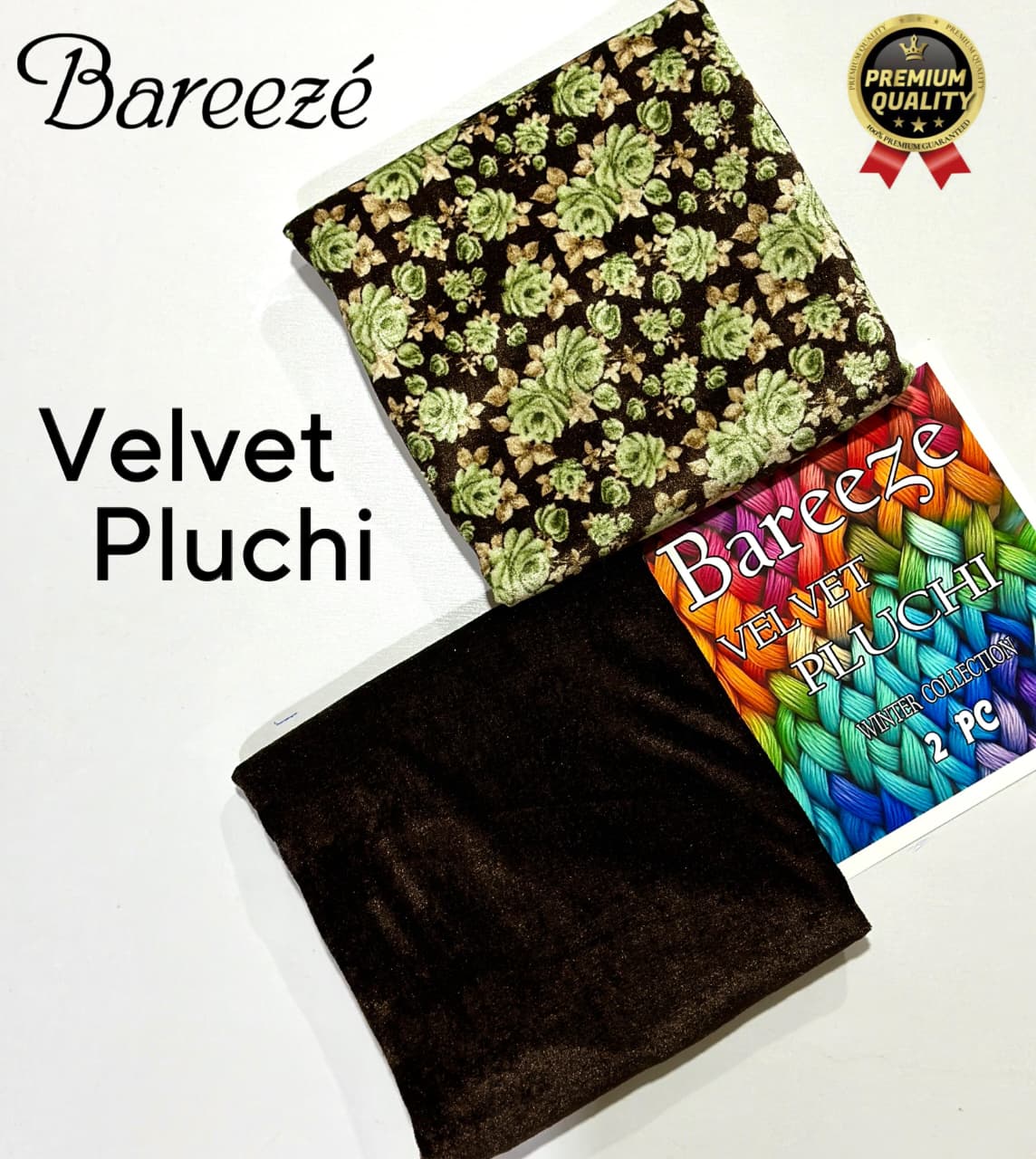 BAREEZA Winter VELVET PLUCHI Collection 2025 2pc